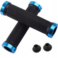 SKRĘCANE CHWYTY KIEROWNICY RĄCZKI GRIPY ROWEROWE ANTYPOŚLIZGOWE NIEBIESKIE