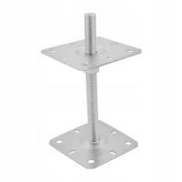 KOTWA REGULOWANA 130x250 M20 PODSTAWA SŁUPA GWINTOWANA PSR MONTAŻ STAL PRĘT