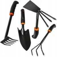 Narzędzia Do Ogrodu Łopatka Grabie Motyka Zestaw ogrodnika 4 elementy
