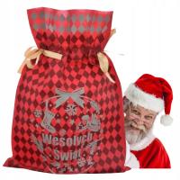 Torba Worek na prezenty Wesołych Świąt 30x45 1szt