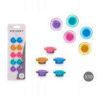 Magnesy 10szt 20mm ładne kolorowe Zestaw Magnesów przezroczyste Małe