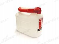 Канистра с гибкой воронкой топливный бак 5л прозрачный Невада