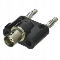 Adapter POMIAROWY BNC gniazdo / 2* wtyk BANAN