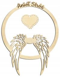 Обод круг фанера крылья гравер ангел хранитель макраме 18 см 1шт бесплатно