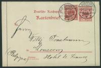87 - Niemcy Reichpost QUERFURT 1897 r SEKRTNIK + zn