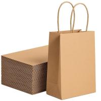 Papierowe torby na prezenty upominki a5mała EKO szara brązowa 18x22cm MOCNA