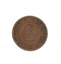 Stara moneta 2 rentenpfennig 1923 Niemcy weimar