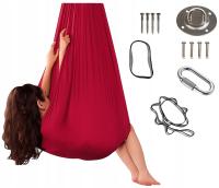 HAMAK SENSORYCZNY DZIECI HUŚTAWKA TERAPEUTYCZNA AKROBATYCZNA CHUSTA PREMIUM