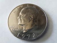 USA ( 1 DOLAR ) ONE DOLAR Eisenhower Dollar 1972 PIĘKNY STAN