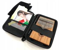 EVER PLAY EK-17N CASE KALIMBA 17-TONOWA MAHOŃ ZESTAW Z FUTERAŁEM EK17NF