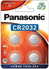 Батарейки CR2032 3V Panasonic 4 шт кнопочные литиевые батарейки бесплатно