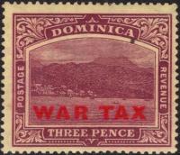 kol.bryt.Dominica war tax 3 d.czysty (*)