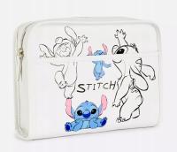 Disney Pojemna Kosmetyczka na zamek Stitch Stich Biała Primark ecru