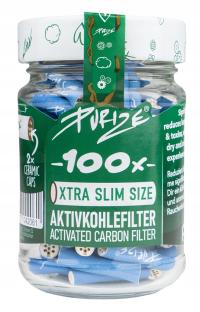 PURIZE Xtra Slim / фильтры с активированным углем / фильтры с активированным углем 100 шт.