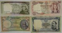 13.di.Zest.Portugalia, Banknoty szt.4, St.3+, 3/3-