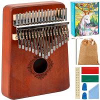 Калимба деревянный инструмент африканский музыкальный пианино 17 клавиш набор