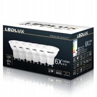 Комплект 6X светодиодная лампа GU10 12 Вт = 95 Вт SMD Premium LEDLUX не мигает 3 цвета