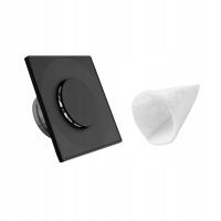 Anemostat Nawiewno-Wywiewny ASKV 160 Czarny DARCO z Filtrem Powietrza