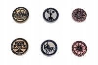 НАБОР ИЗ 3 МЕТАЛЛИЧЕСКИХ МОНЕТ АРТУРА КАМЕЛОТА