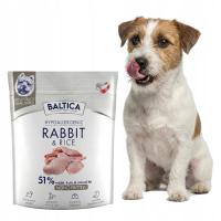 BALTICA ADULT RABBIT&RICE SUSZONY KRÓLIK I RYŻ XS/S 1kg DLA MAŁYCH RAS