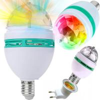 Диско-шар, вращающаяся лампа, полноцветный светодиодный диско-проектор RGB, адаптер