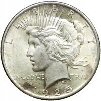 USA, 1 dolar 1925, Peace Dollar, st. 2-