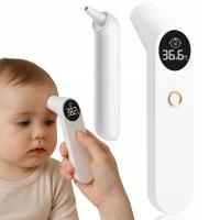 БЕСКОНТАКТНЫЙ ИНФРАКРАСНЫЙ ТЕРМОМЕТР МЕДИЦИНСКИЙ ЖК-ДИСПЛЕЙ УХО CZ ЛИХОРАДКА СИГНАЛИЗАЦИЯ