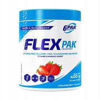 6PAK FLEX PAK 400G ЗДОРОВЫЕ СУСТАВЫ ХРЯЩА КОЛЛАГЕН КЛУБНИКА