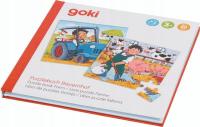 KSIĄŻECZKA FARMA PUZZLE UKŁADANKA MAGNETYCZNA GOKI 2 W 1
