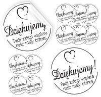 Naklejki Etykiety dziękujemy za zakupy 48x