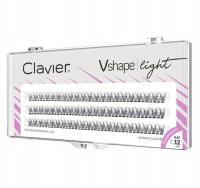 Clavier Kępki Rzęs Vshape Light – 12mm