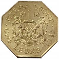 47286. Sierra Leone - 1 leone - 1987r.