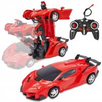 AUTO ROBOT ZDALNIE STEROWANY SAMOCHÓD RC AUOTBOT TRANSOFRMACJA 2W1 PREZENT