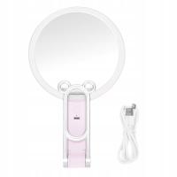 Montowane na ścianie na ścianę ręczną lustro makijażu Regulowane LED JQ