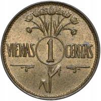Litwa 1 cent 1925 Stan I-