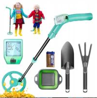 WYKRYWACZ METALU DZIECIĘCY DETEKTOR COULEEUR BEZPRZEWODOWY DOKŁADNY ZESTAW