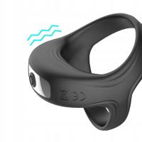 WIBRUJĄCY PIERŚCIEń PENISA SILNE WIBRACJE WODOODPORNY ŁADOWANIE USB