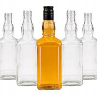 5X стеклянные бутылки 0,5 л DANIELS для настойки виски самогон водка вино 500 мл