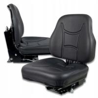 Siedzenie dzielone Common amortyzowane czarne ekologiczna skóra