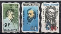 Czechosłowacja 1974 Mi 2180-2182 Czyste **