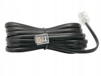 Kabel telefoniczny SP4-4 4m czarny