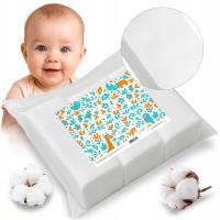 Płatki Kosmetyczne Dla Dzieci Niemowląt Bawełniane Miękkie Duże 9x11cm 450g