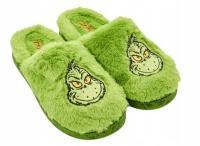 GRINCH świąteczne damskie kapcie na prezent papcie 38 39 MERRY GRINCHMAS