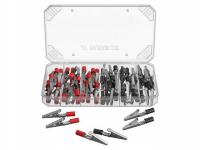 Zaciski krokodylkowe 80 szt.