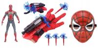 Figurka Spiderman + Wyrzutnia + Strzałki + Rękawica + Maska