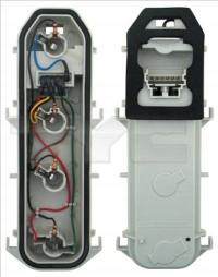 Plytka zarowek lampy tył p/l clio ii - TYC 11-0231-WP-2