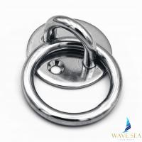 Ucho pokładowe okrągłe z pierścieniem nierdzewne A2 6mm montażowe do łodzi