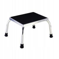 Antypoślizgowy schodek metalowy o nowoczesnym designie czarno-chromowym