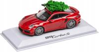 MODEL PORSCHE 911 TURBO S (992), 'CHRISTMAS EDITION', 1:43 - CARMINE RED