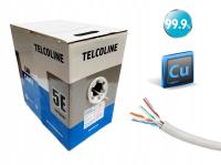 Kabel skrętka Telcoline CAT5E UTP 0.45MM BC PVC, 305 m, box, CCU